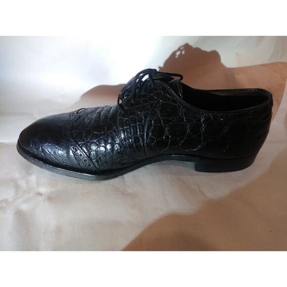 VINTAGE FootJoy Classics Crocodile Leather brogue wingtip Dress shoes Size 11c main image 8